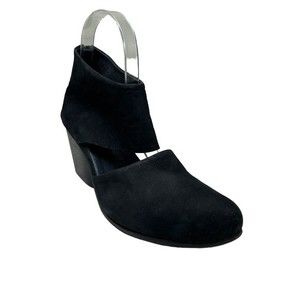 WALK by Anat Dahari Closed Toe Black Nubuck Leather Handmade Booties 40 / 9